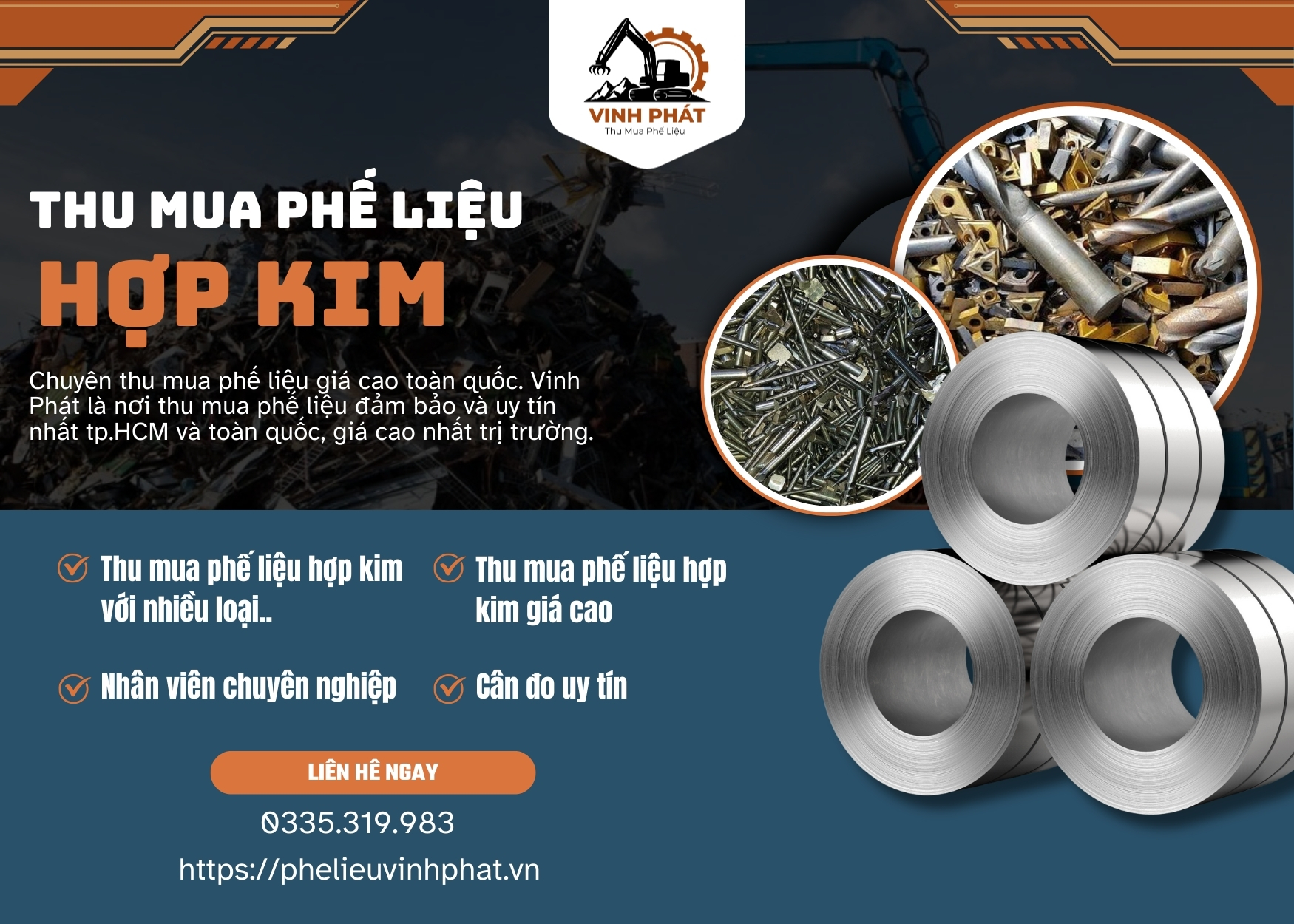 Thu Mua Phế Liệu Hợp Kim Giá Cao Tại TP.HCM – Gọi Ngay!